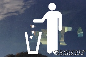 Litter Car Window Decal