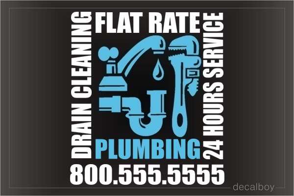 Plumbing Logo Decal