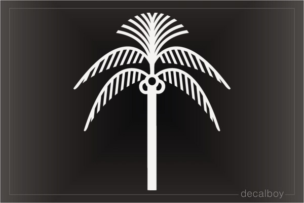 Palm Tree Sign Decal