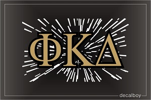 Phi Kappa Delta Logo Decal