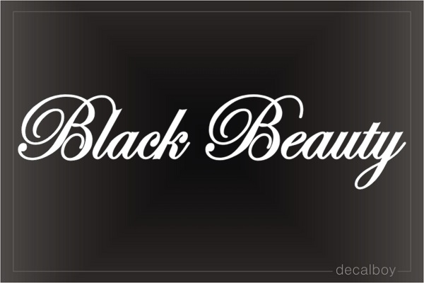 Black Beauty Vertical Pillar Windshield Vinyl Decal – Car Truck SUV Diesel