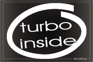 Turbo Inside Car Decal