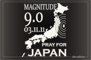 Pray For Japan Decal