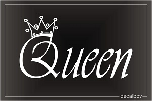 Queen Crown Tattoo Design Decal