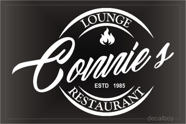 Restaurant Logo Decal