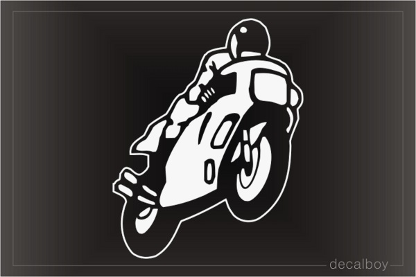 Road Racing Motorcycle Decal