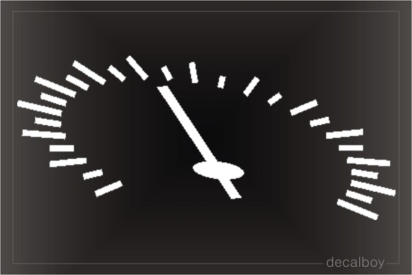 Racing Speedometer Decal