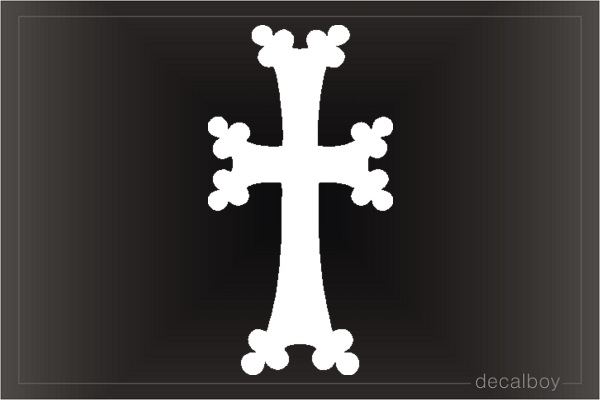 Armenian Cross 2 Window Decal