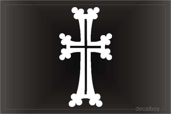Armenian Cross 3 Window Decal