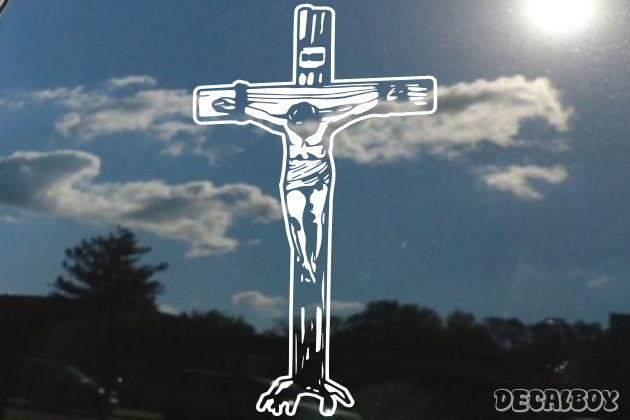 Jesus Cross Window Decal