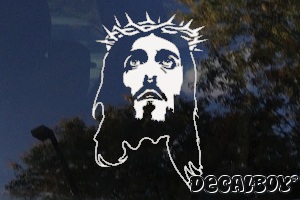 Jesus Face Window Decal