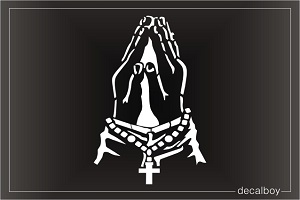 Praying Hands 2 Decal