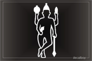 Symbol Krishna 2 Window Decal