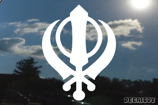 Sikh Khanda Window Decal