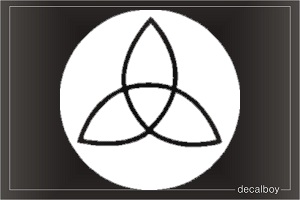 Holy Trinity Symbol 3 Window Decal