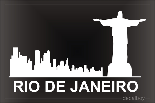 Rio De Janeiro Skyline Decal