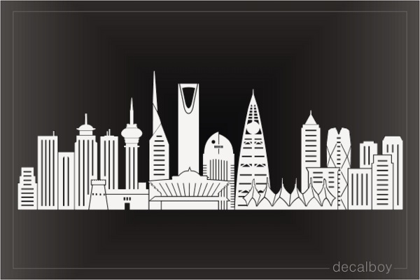 Riyadh Skyline Saudi Arabia Decal