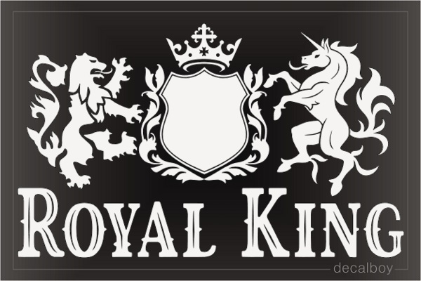 Royal King Decal