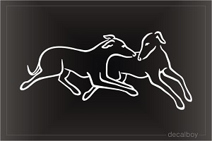 Running Greyhounds Decal