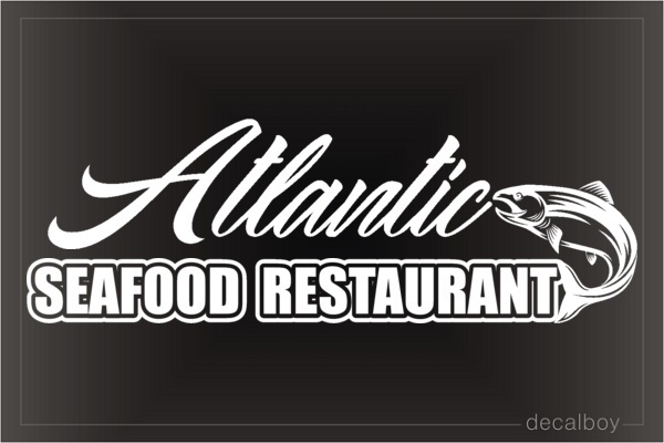 Seafood Restaurant Logo Decal