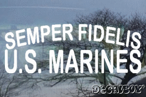 Semper Fidelis US Marines Vinyl Die-cut Decal