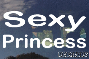 Sexy Princess Vinyl Die-cut Decal