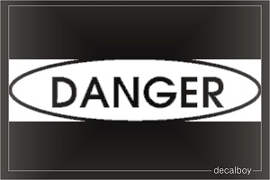 Danger Car Decal