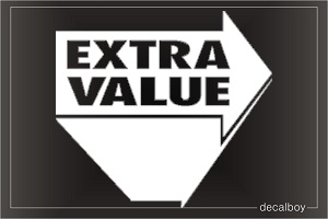 Extra Value Car Decal