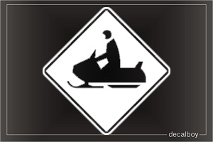 Snowmobile Sign Decal