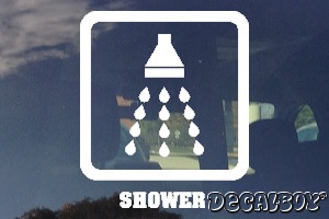 Shower Sign Decal