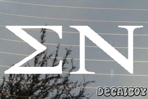 Sigma Nu Vinyl Die-cut Decal