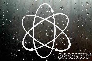 Spaceage Atomic Science Car Decal