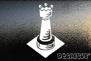 Chess Rook Window Decal