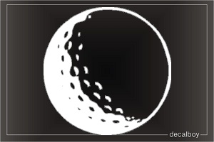 Golf Ball Lambda Window Decal