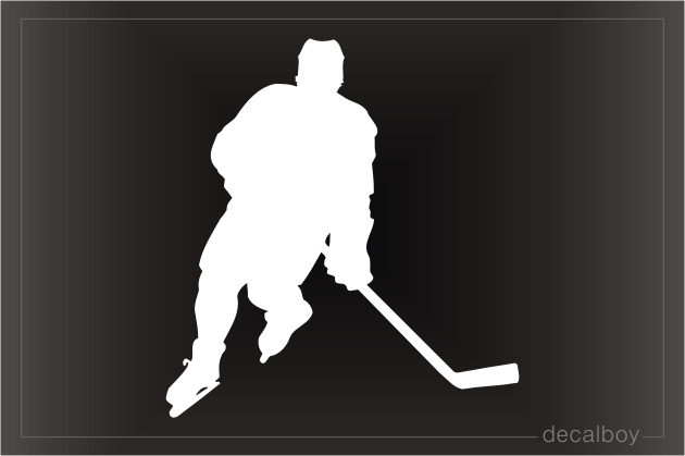Hockey Player I Window Decal