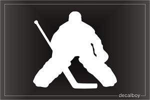 Hockey Goalie Player Window Decal