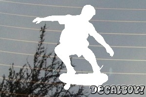 Skateboarding Tricks Window Decal