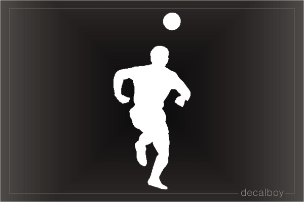 Head Soccer Ball Decal