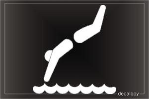 Olympics Diving Window Decal