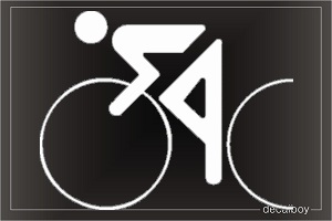 Olympics Cycling Window Decal