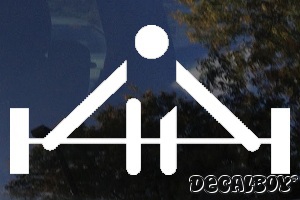 Olympics Weight Lifting Window Decal