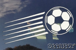 Soccerball 3 Window Decal