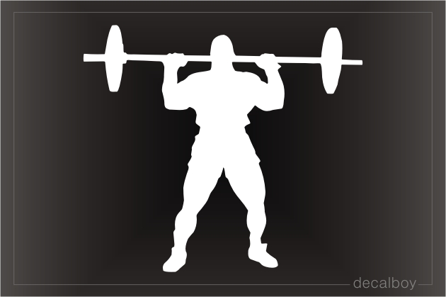 Weightlifting 2 Window Decal