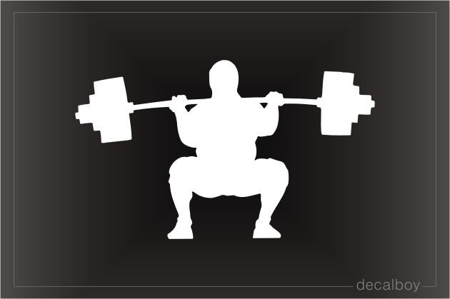 USA Weight Training Flag Decal Sticker  weight lifting bodybuilder decal sticker 
