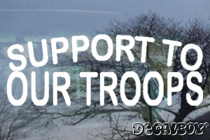 Support To Our Troops Vinyl Die-cut Decal