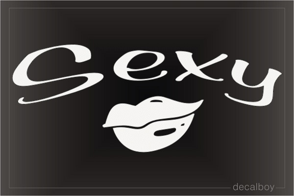 Sexy Lips Car Decal
