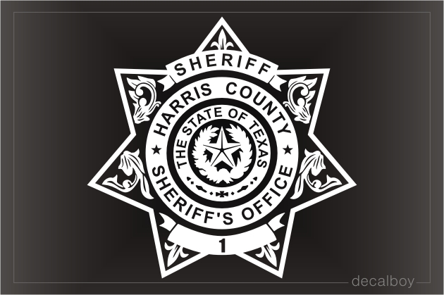 Sheriffs Customized Badge Decal