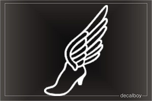 Shoe Winged Car Decal