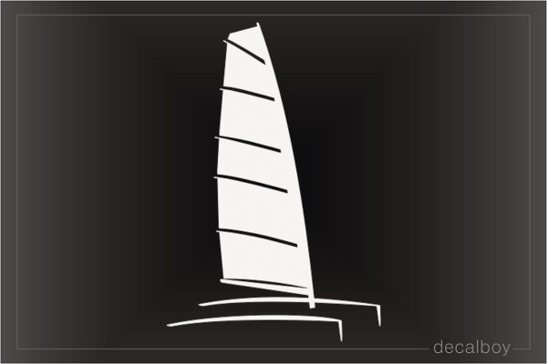Single Sail Decal