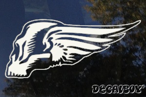 Skull Wings Car Window Decal